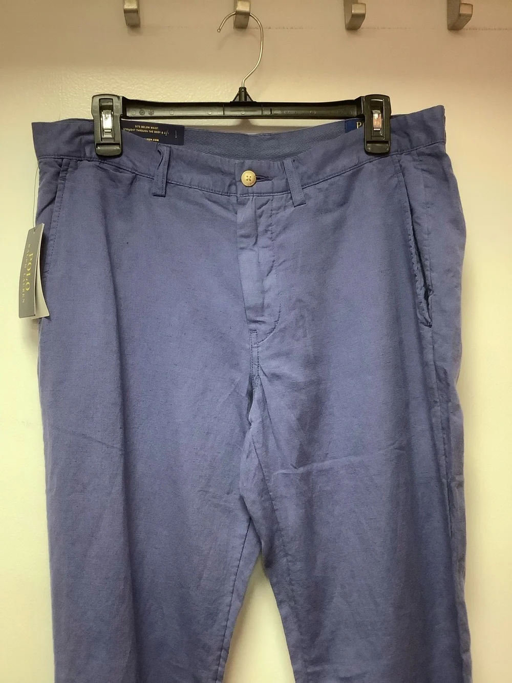 Polo RL Straight Fit Linen/Cotton Blend Pants NWT